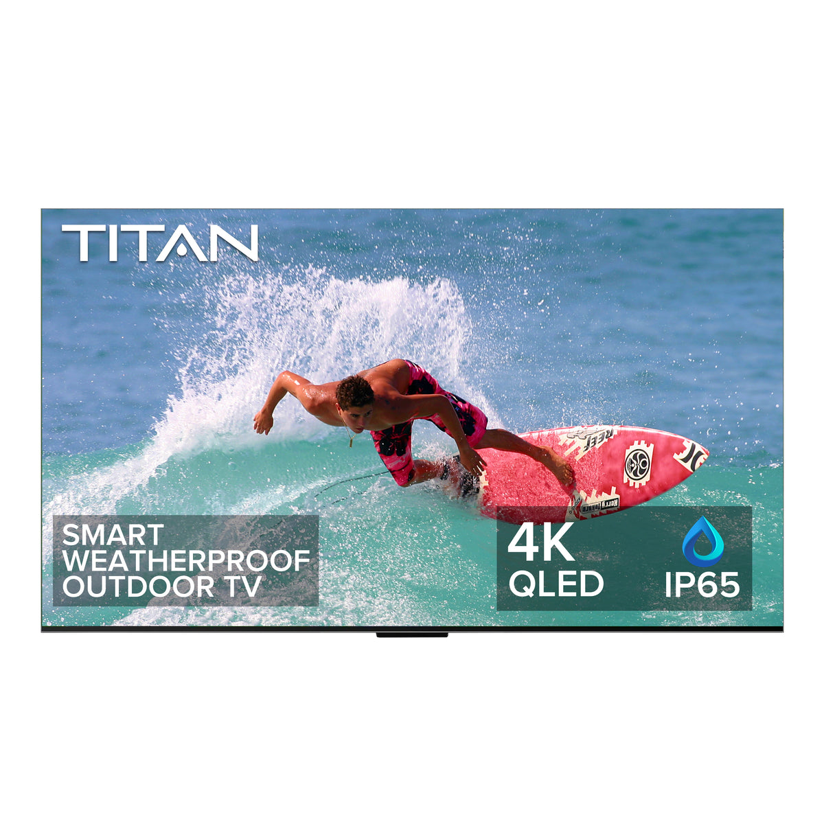 Titan Weatherproof Outdoor TV Full Sun G-300 Mini LED QLED 4K Smart TV powered by Google TV OS