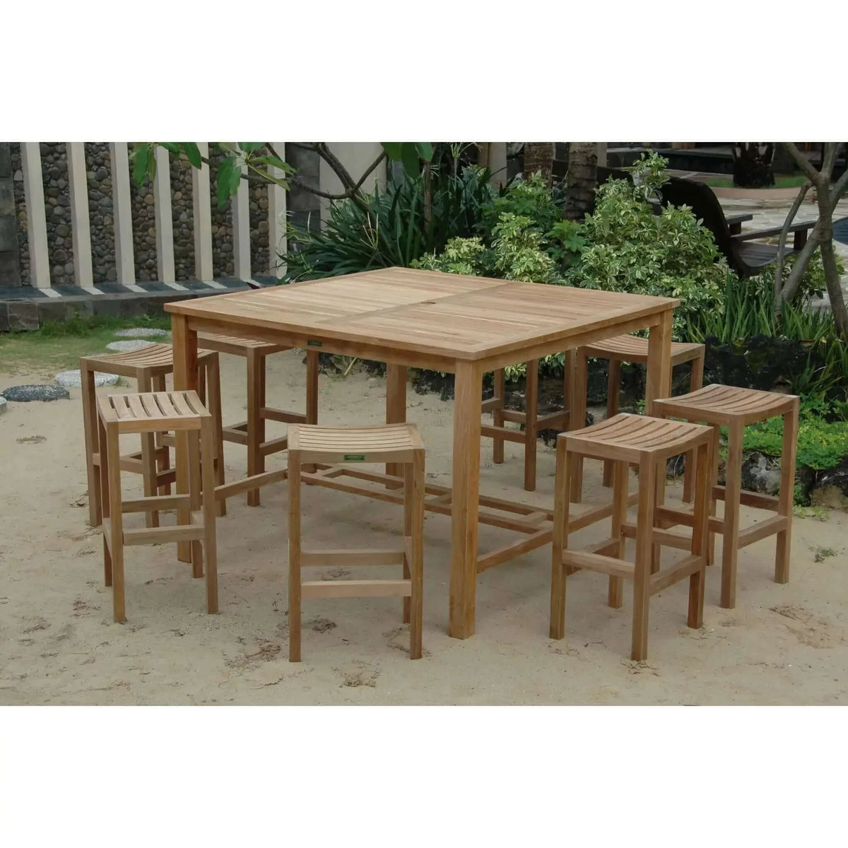 Anderson Teak Windsor Montego 9-Pieces Square Bar Set