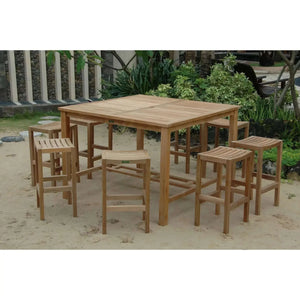 Anderson Teak Windsor Montego 9-Pieces Square Bar Set