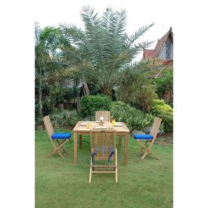Anderson Teak Windsor Comfort Chair 7-Pieces Folding Dining Set