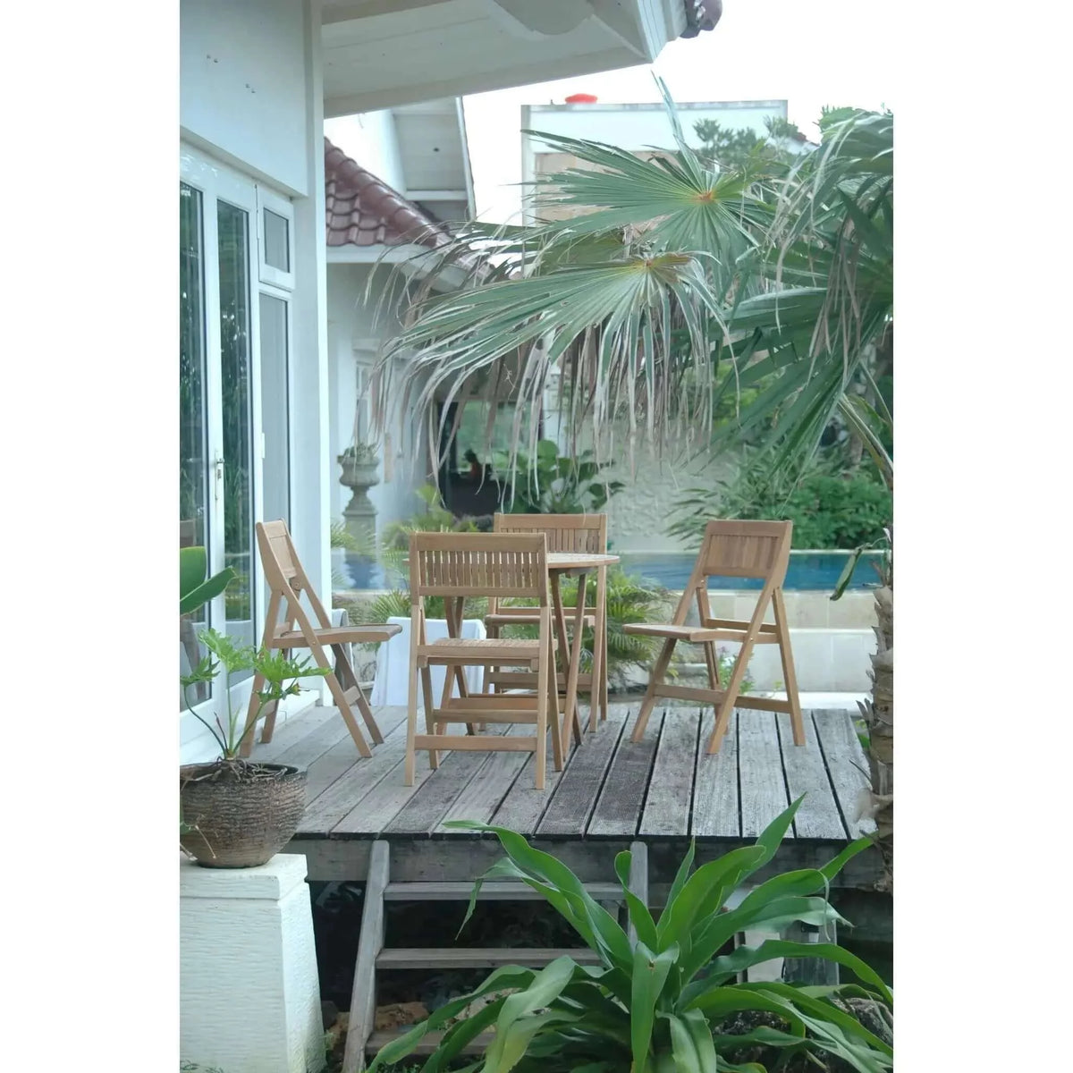 Anderson Teak Windsor 5-Pieces Round Bistro Set