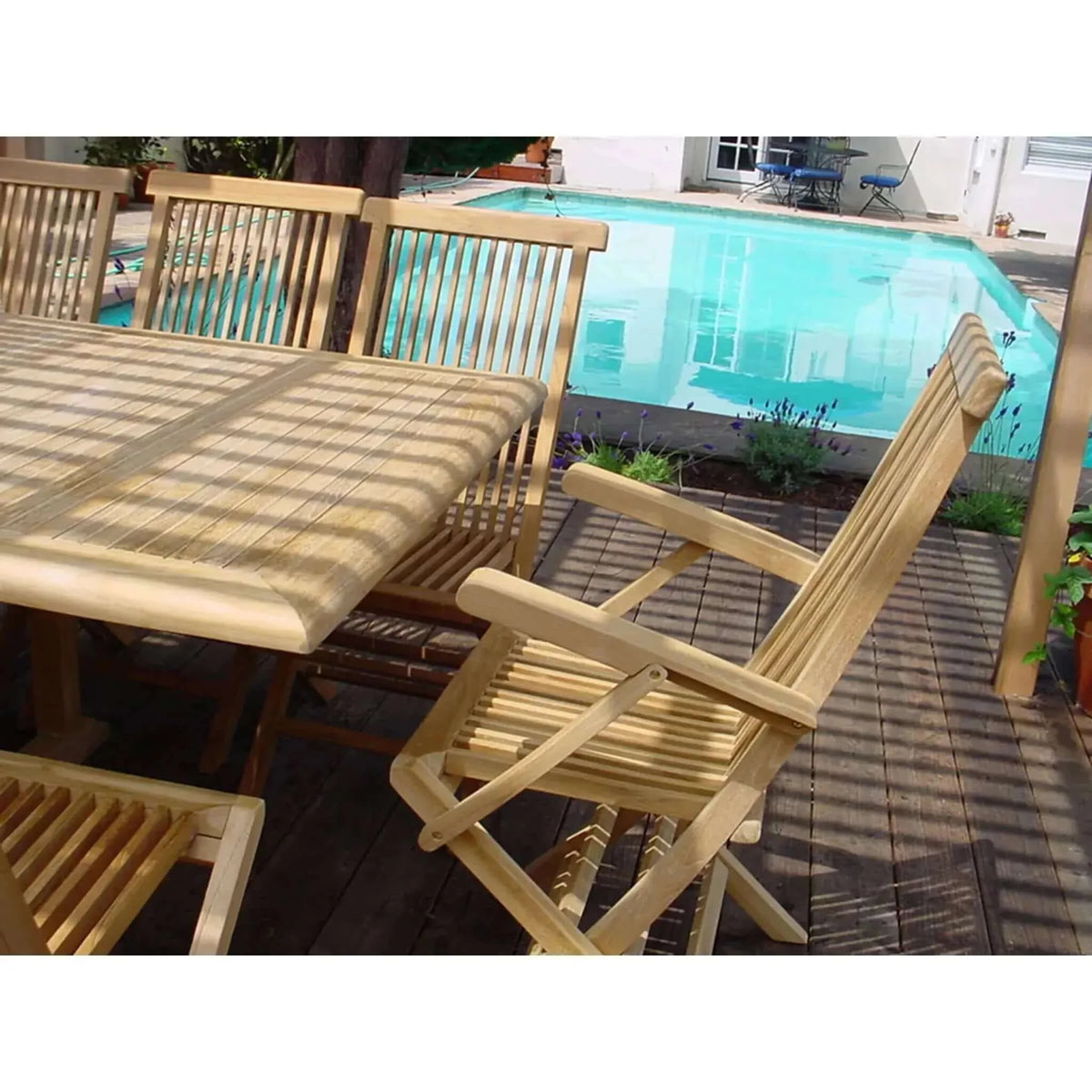 Anderson Teak Valencia Classic 15-Pieces Dining Set