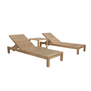 Anderson Teak South Bay Glenmore 3-Pieces Lounger Set