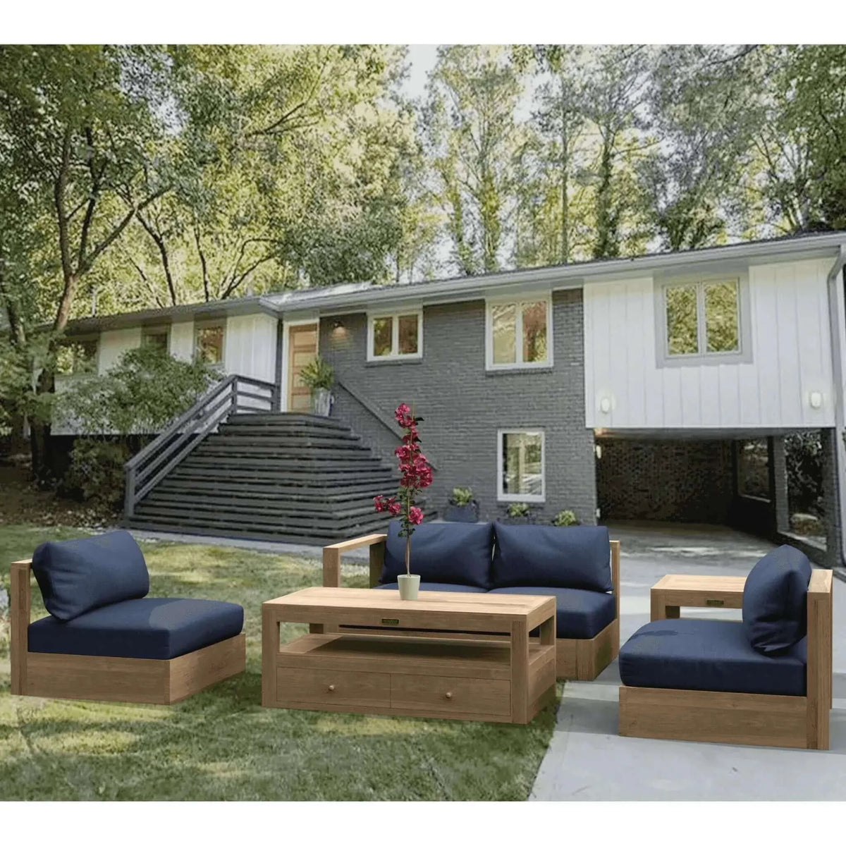 Anderson Teak Copacabana 5 pieces Modular Deep Seating Set B