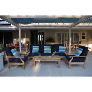 Anderson Teak Riviera Luxe 7-Pieces Modular Set With Rectangular Table B