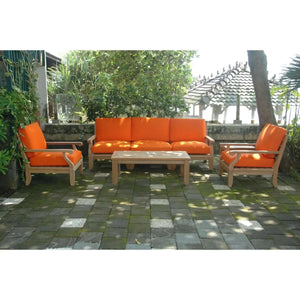 Anderson Teak Riviera Luxe 7-Pieces Modular Set With Rectangular Table B