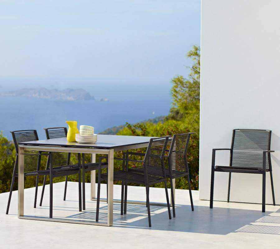 Cane-Line Edge Armchair, Stackable-