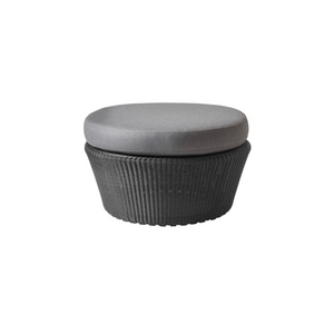 Cane-Line Kingston Footstool Large-Graphite, Cane-line Weave