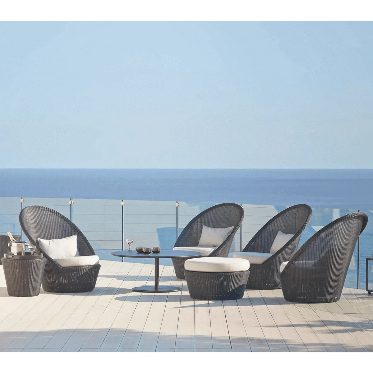 Cane-Line Kingston Footstool Large-