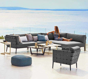 Cane-Line Conic Lounge 1-Lava grey