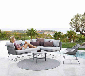 Cane-Line Horizon Lounge 2-Black/grey