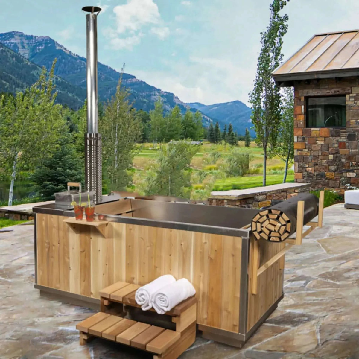 Dundalk Starlight Wood Burning Hot Tub-