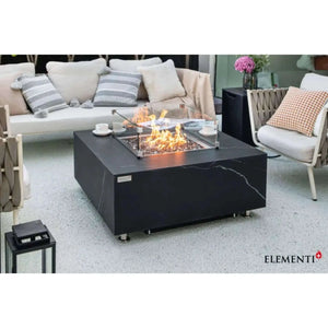 Elementi Plus Sofia Marble Porcelain Fire Table