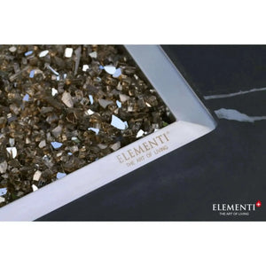 Elementi Plus Varna Marble Porcelain Fire Table