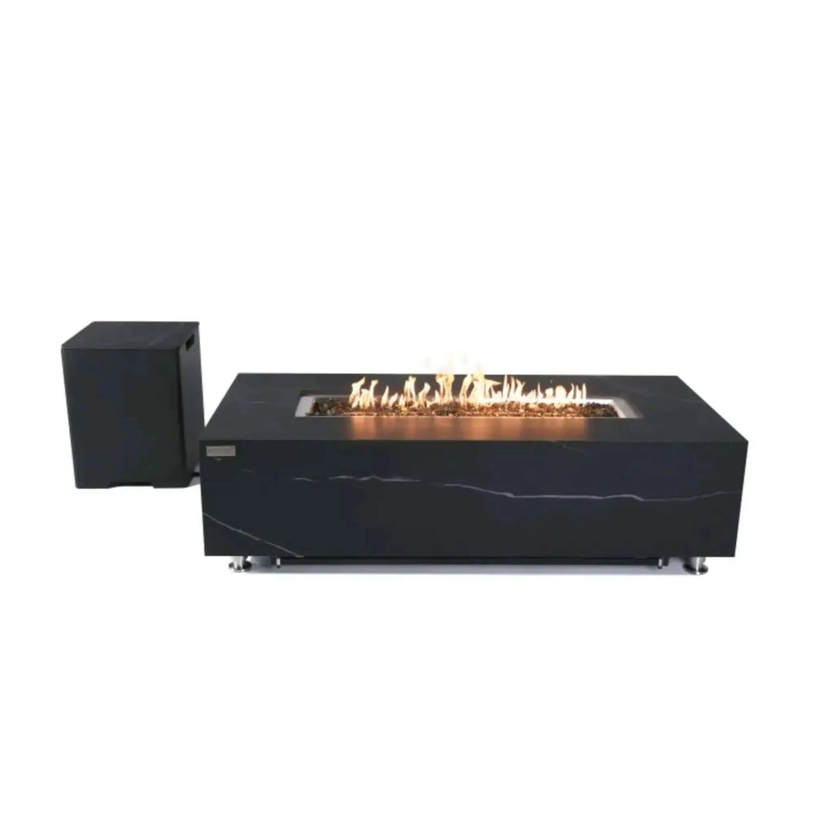 Elementi Plus Varna Marble Porcelain Fire Table