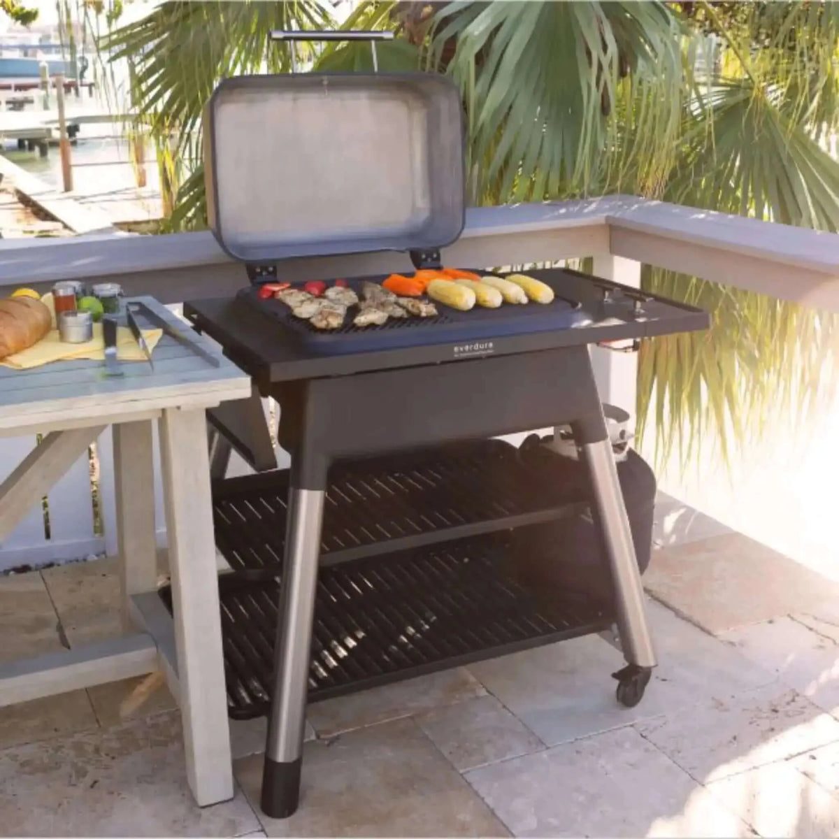 Everdure FORCE™ Gas Outdoor Grill with Stand-Matte Orange