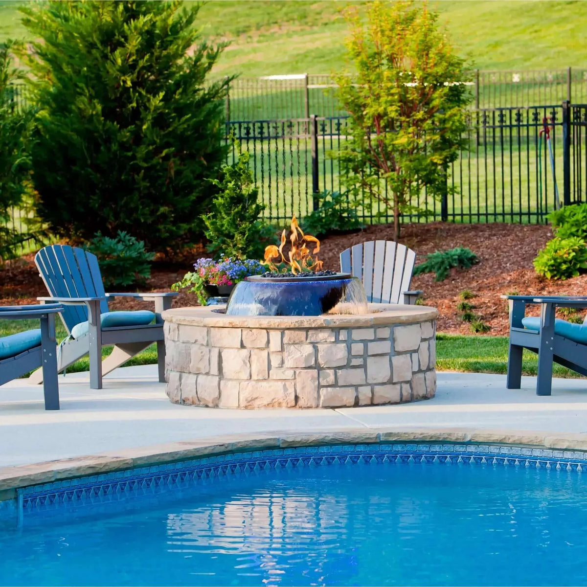 HPC Fire 52" Evolution 360 Copper Fire & Water Bowl