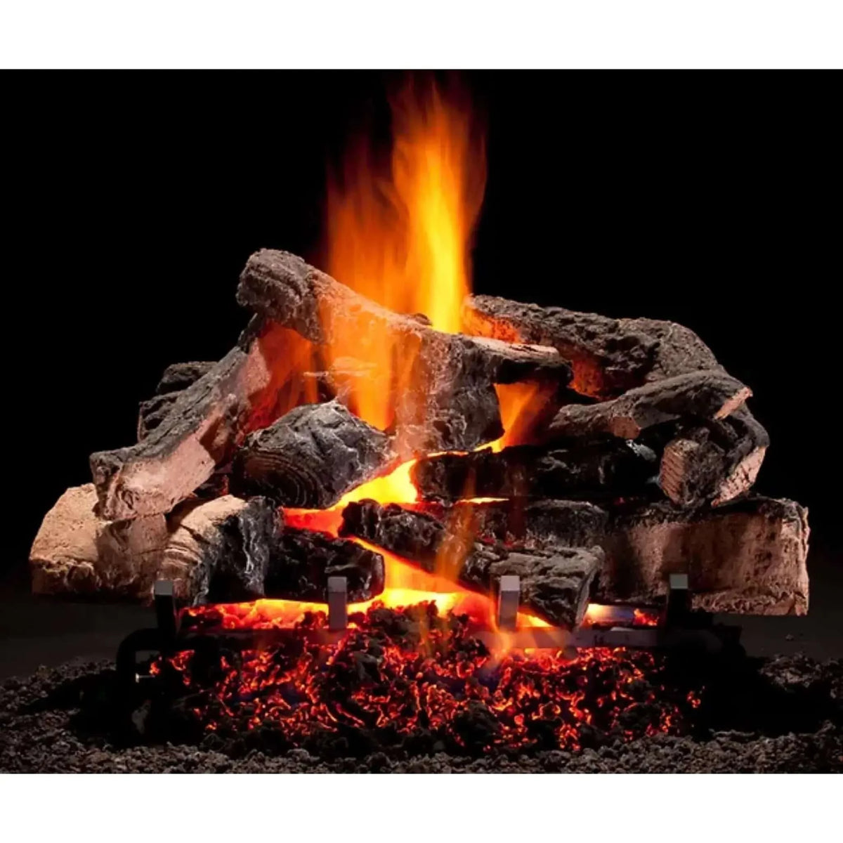 Hargrove Rustic Timbers Single Side Vented Gas Log