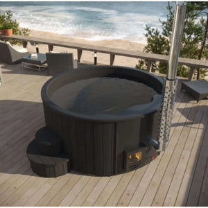 SaunaLife Model S4 Wood-Fired Hot Tub-