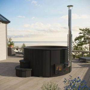 SaunaLife Model S4 Wood-Fired Hot Tub-