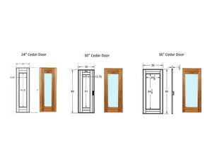 Scandia Spanish Cedar Sauna Door