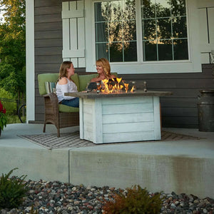 Outdoor GreatRoom Alcott Rectangular Gas Fire Pit Table-
