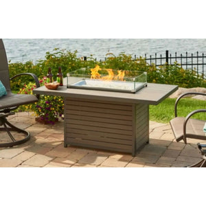 Outdoor GreatRoom Brooks Rectangular Gas Fire Pit Table-