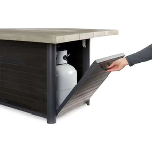 Outdoor GreatRoom Cedar Ridge Linear Gas Fire Pit Table-Natural Gas