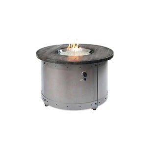 Outdoor GreatRoom Edison Round Gas Fire Pit Table-Liquid Propane