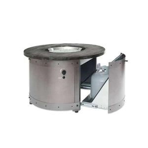 Outdoor GreatRoom Edison Round Gas Fire Pit Table-Natural Gas