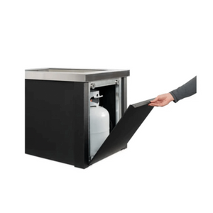 Outdoor GreatRoom Stainless Steel Providence Rectangular Gas Fire Pit Table-Natural Gas