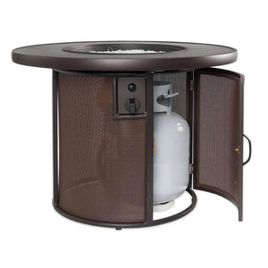 Outdoor GreatRoom Stonefire Round Gas Fire Pit Table-