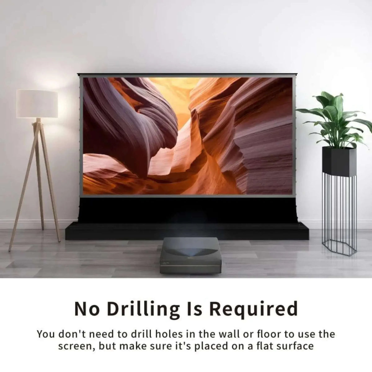 VIVIDSTORM S PRO Motorized Tension Floor Rising UST ALR Projector Screen