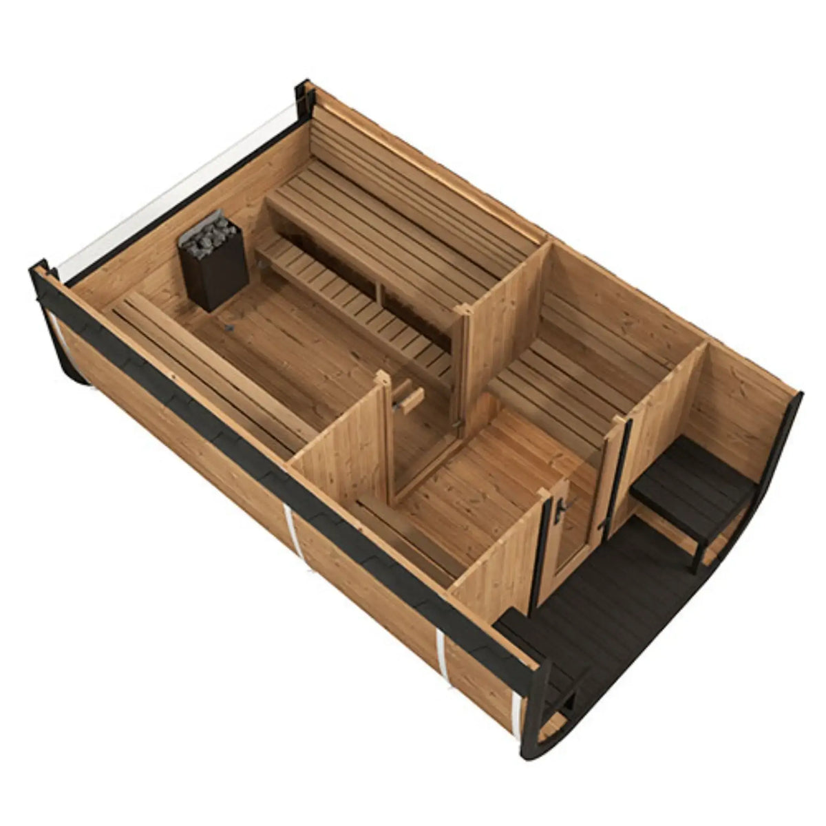 SaunaLife Model CL12GCP Outdoor Sauna