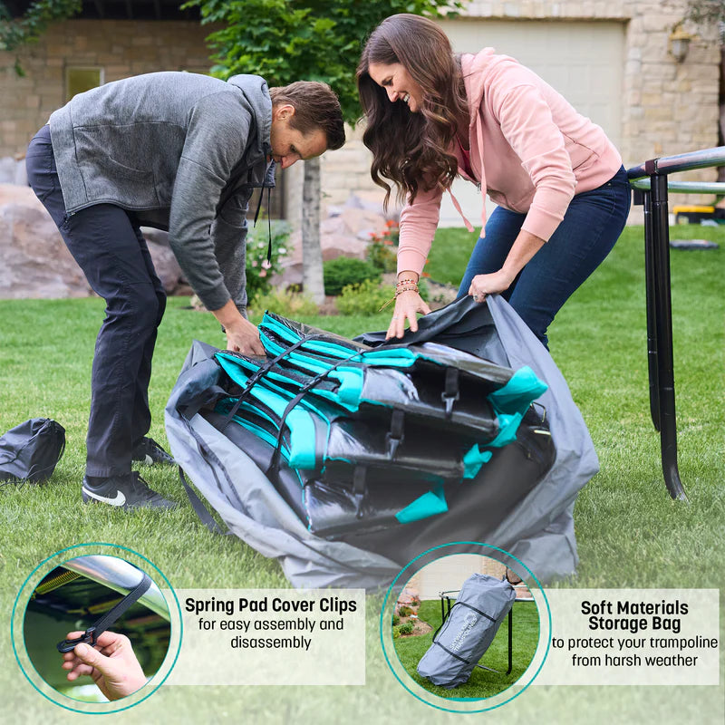 Skywalker Trampolines Signature Series 15' Round Outdoor Trampoline with Enclosure