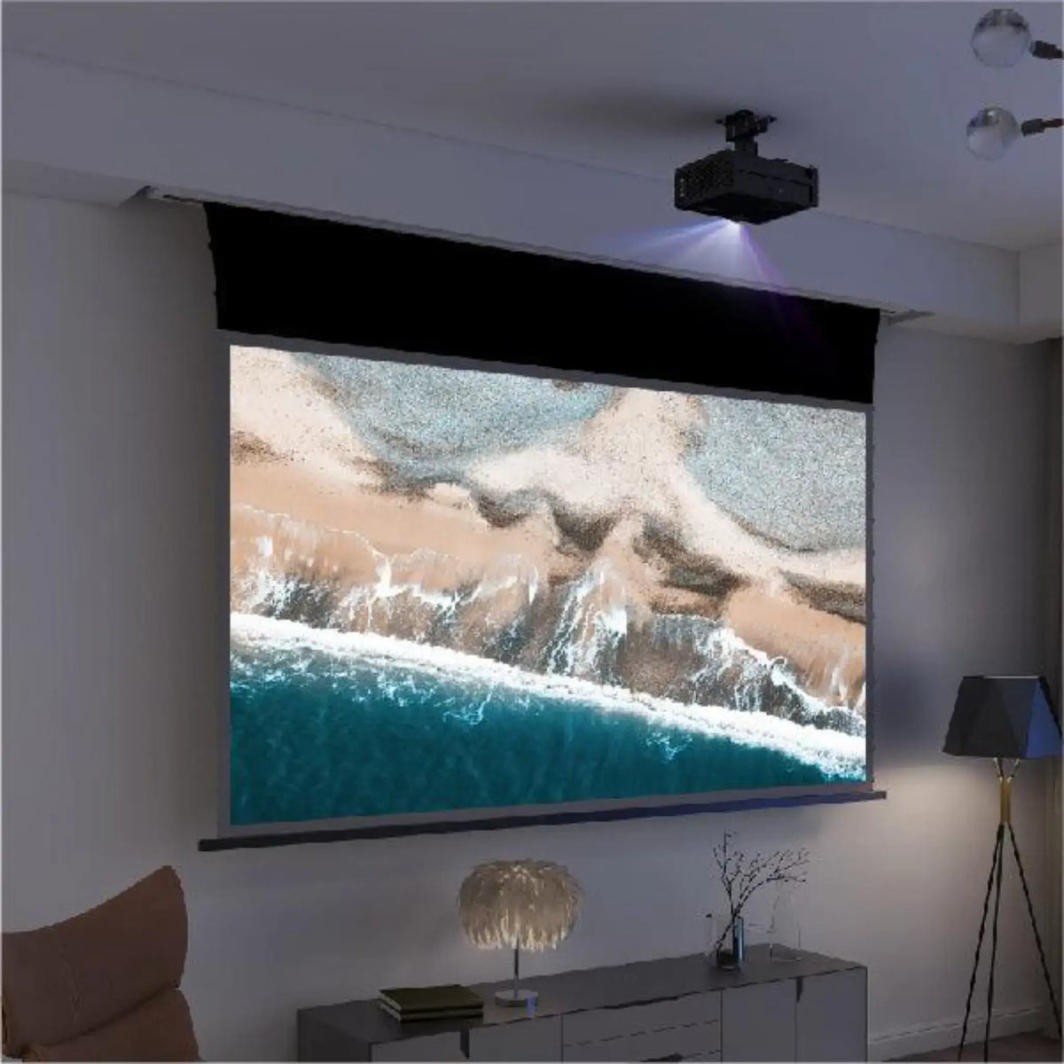 VIVIDSTORM PRO A Slimline Motorized Tension UST ALR Projector Screen