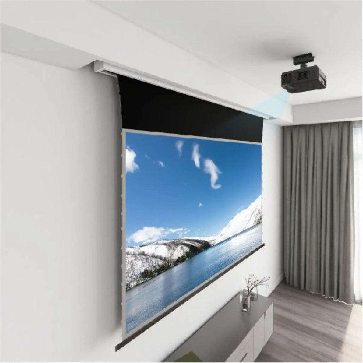 VIVIDSTORM PRO A Slimline Motorized Tension UST ALR Projector Screen