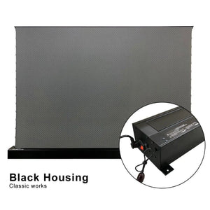 VIVIDSTORM S ALR P Motorized Tension Floor Rising Obsidian Long Throw ALR Perforated Projector Screen