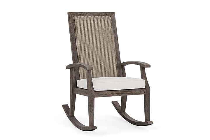 Lloyd Flanders Frontier High Back Porch Rocker French Beige