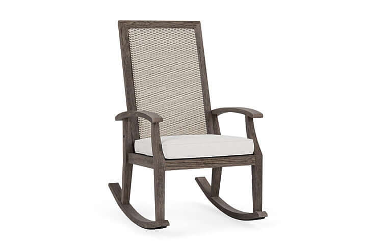 Lloyd Flanders Frontier High Back Porch Rocker Linen