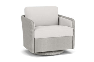 Lloyd Flanders Visions Swivel Glider Lounge Chair Platinum
