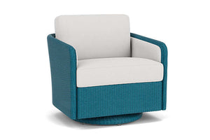 Lloyd Flanders Visions Swivel Glider Lounge Chair Peacock