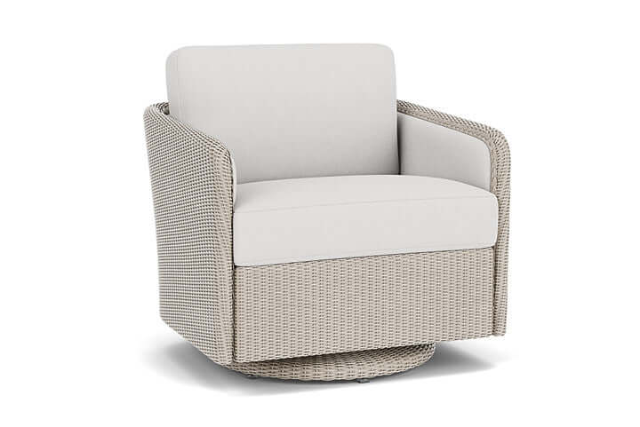 Lloyd Flanders Visions Swivel Glider Lounge Chair Linen