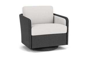 Lloyd Flanders Visions Swivel Glider Lounge Chair Charcoal