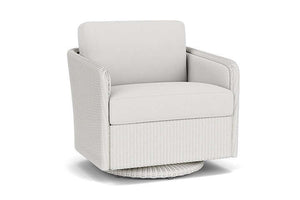 Lloyd Flanders Visions Swivel Glider Lounge Chair Matte White