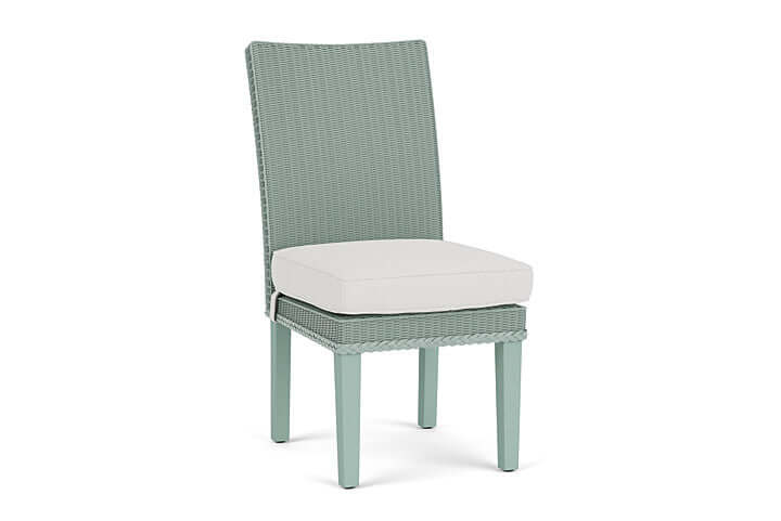 Lloyd Flanders Hamptons Armless Dining Chair Sea Glass
