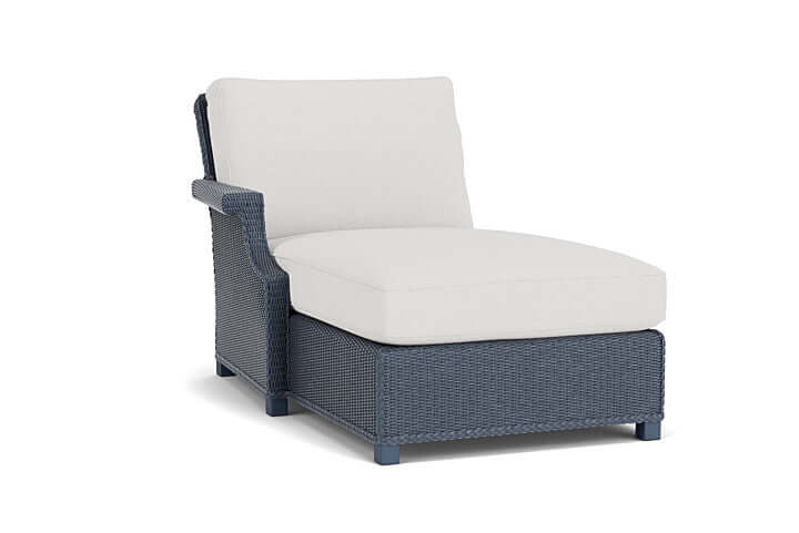 Lloyd Flanders Hamptons Right Arm Chaise Denim Blue