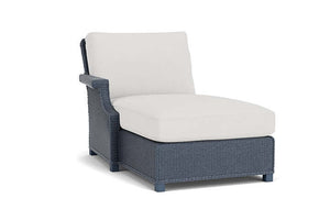Lloyd Flanders Hamptons Right Arm Chaise Denim Blue