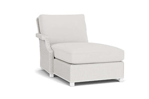 Lloyd Flanders Hamptons Right Arm Chaise Matte White