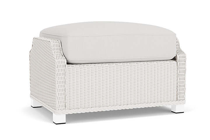 Lloyd Flanders Hamptons Ottoman White